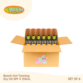 Beach Hut Tanning Dry Oil SPF4 150ml Set of 6